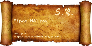 Sipos Mályva névjegykártya